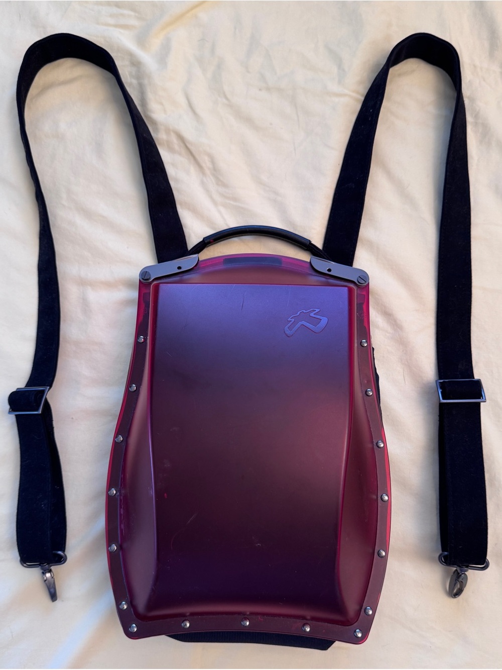 Boblbee Burgundy Hard-Shell Backpack First Edition Simple Elegant Modern